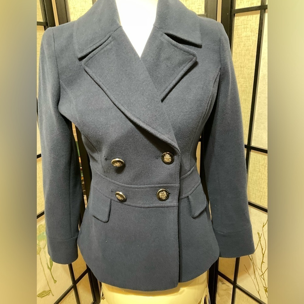 White House Black Market Career Wear Blazer with Pleated Back Peplum Size XS